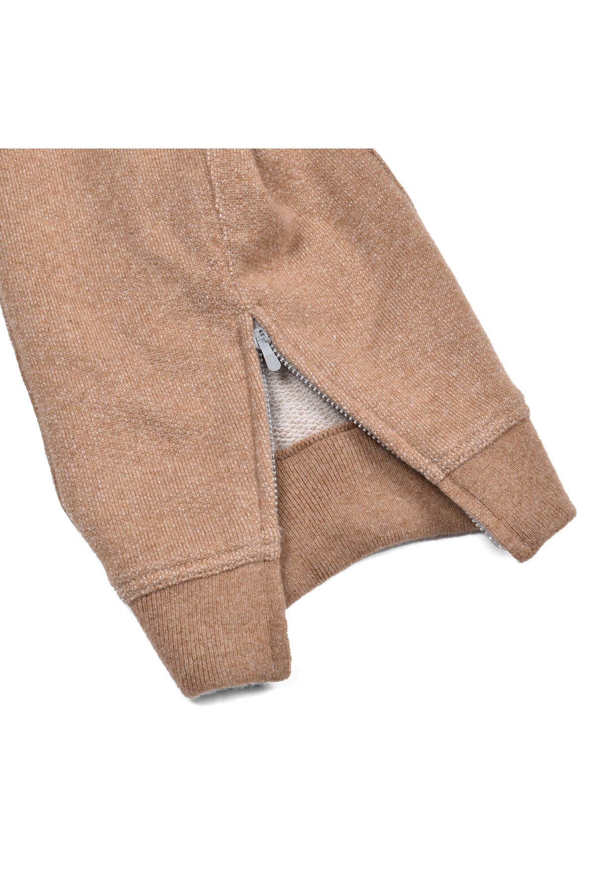 Men's Camel Cashmere Jogger Trousers