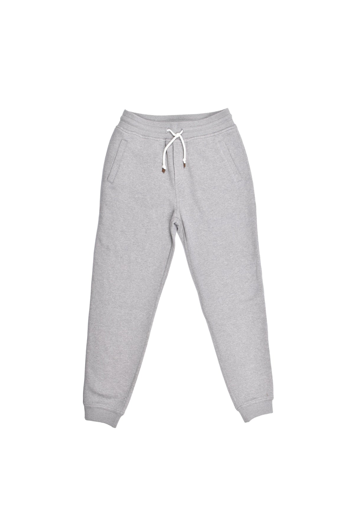 Men's Light Grey Wool Jogger Pants