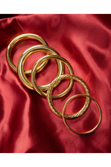 Twisted Whitney Bangle | Silver