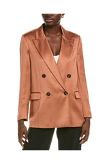 Brunello Cucinelli Women's Copper Double Breasted Blazer
