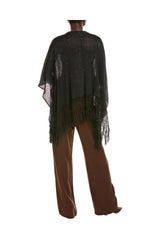 Women's Black Linen Silk Sweater