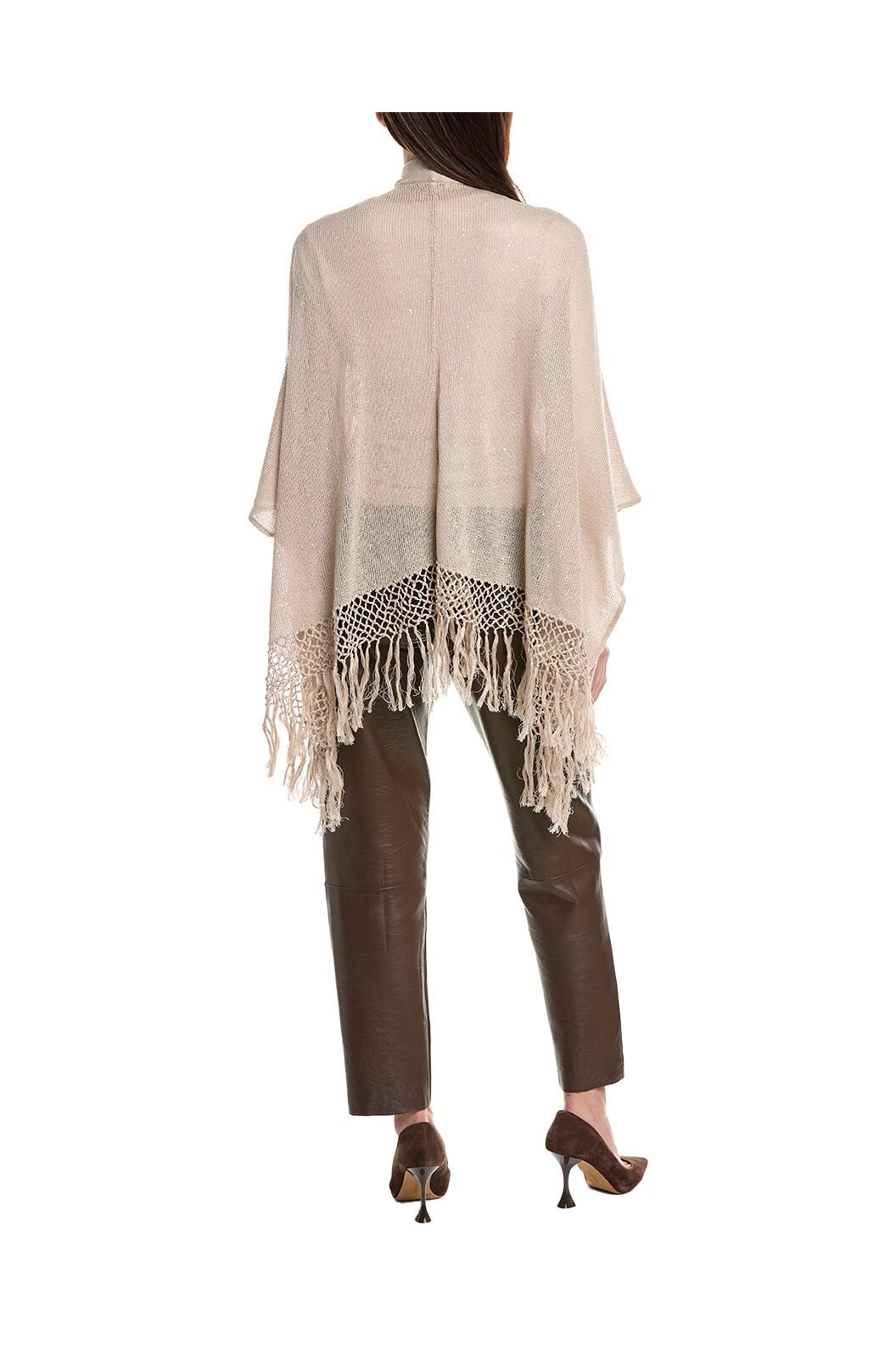 Women's Beige Linen Silk Sweater