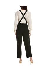 Women's Black Tailored Wool Trousers