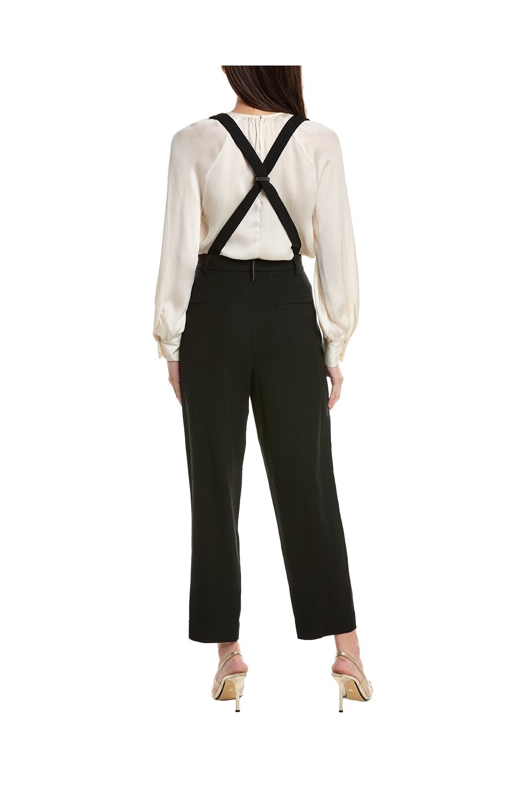 Women's Black Tailored Wool Trousers