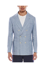 Men's Celeste Linen Double Breasted Blazer