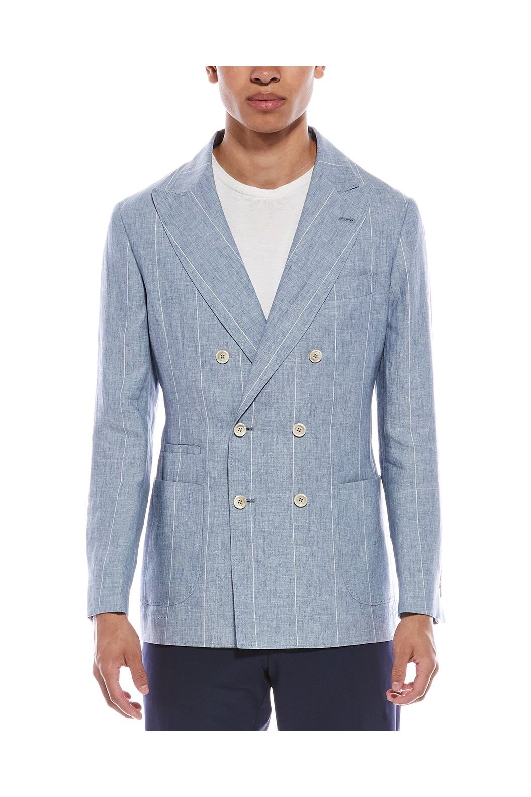 Men's Celeste Linen Double Breasted Blazer