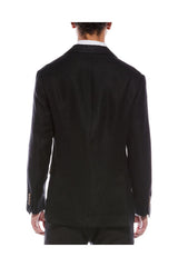Men's Black Linen Wool Blazer