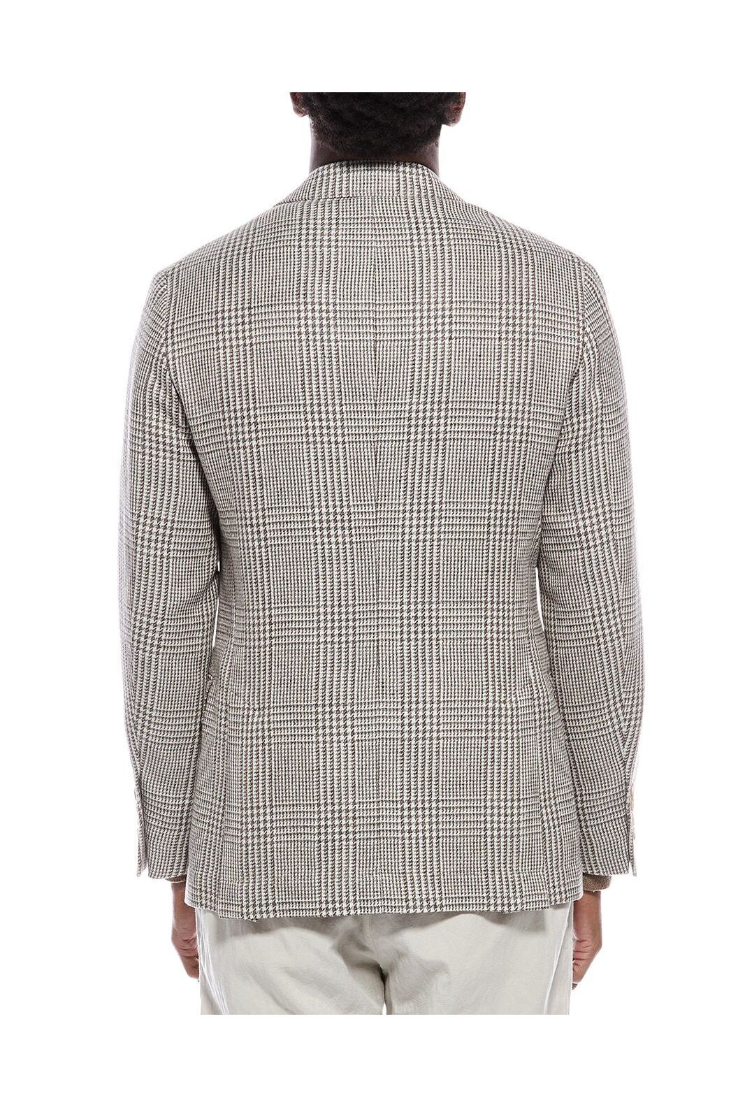 Men's Plaid Deconstructed Blazer