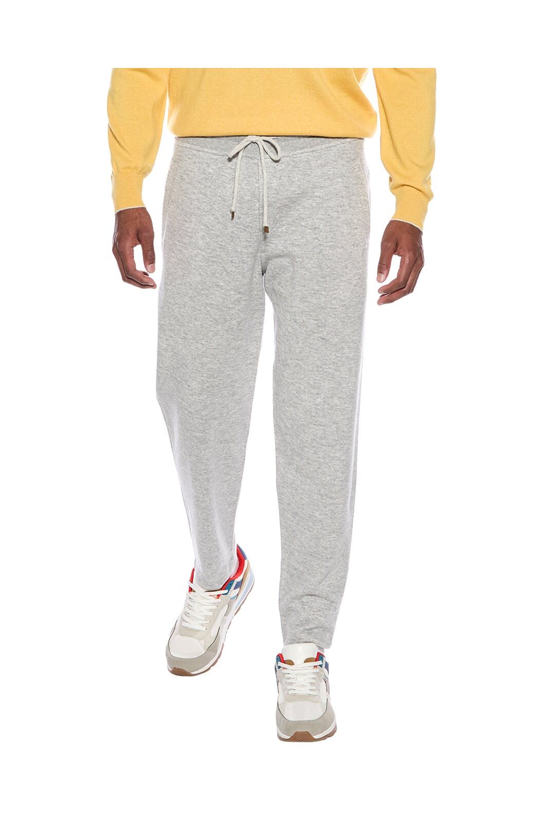 Men's Light Grey Knit Trousers
