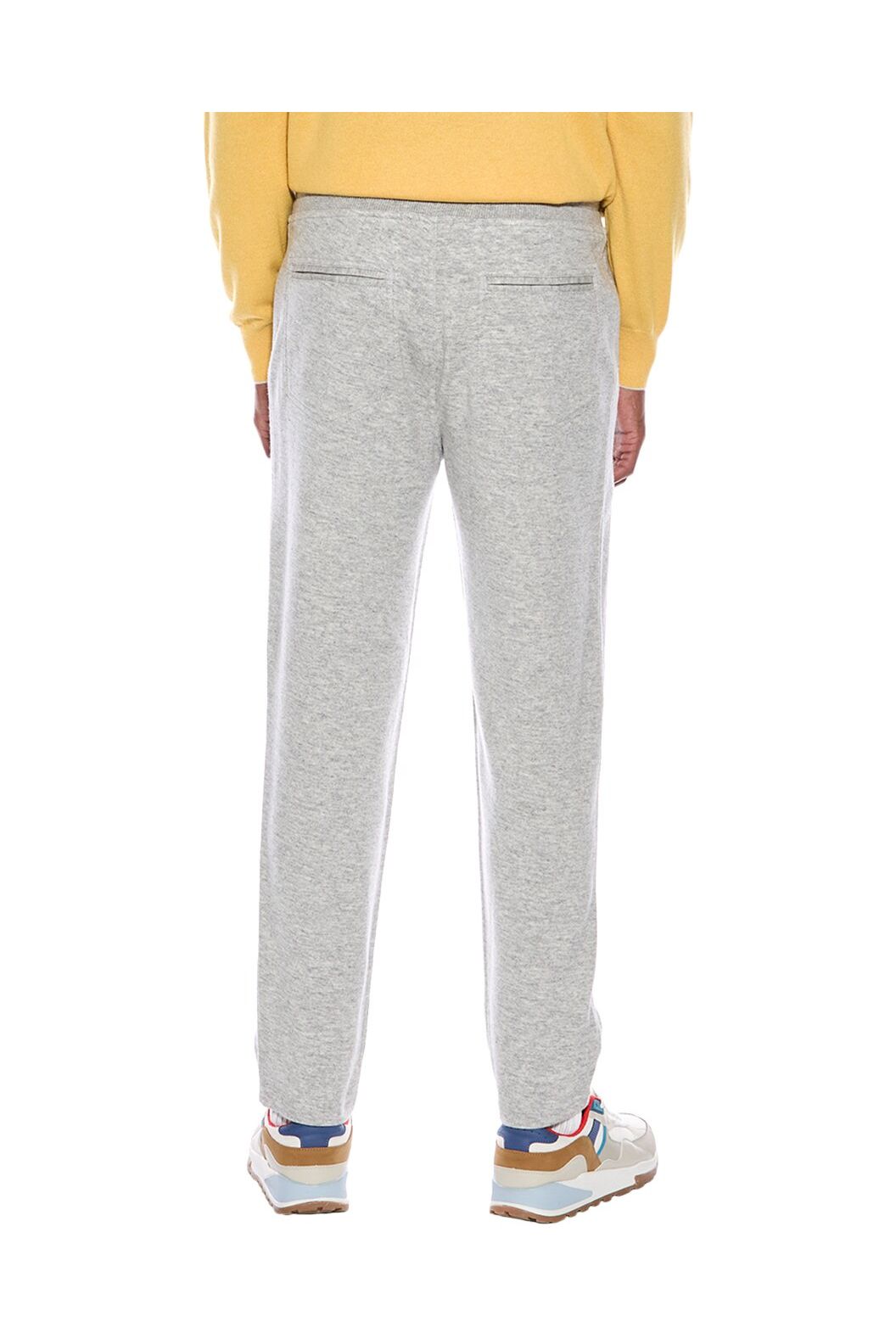 Men's Light Grey Knit Trousers