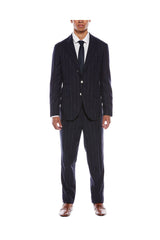 Men's Dark Blue Wool Suit