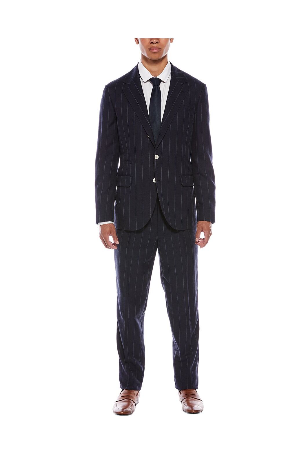 Men's Dark Blue Wool Suit