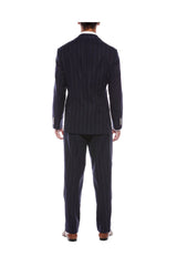 Men's Dark Blue Wool Suit