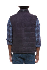 Brunello Cucinelli Men's Dark Blue Leather Jacket