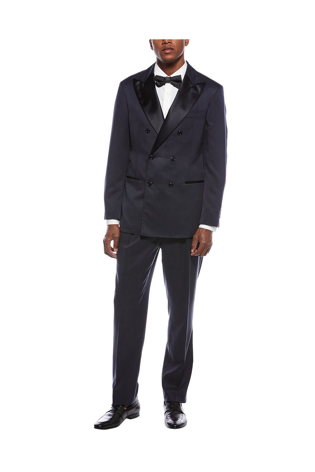 Men's Dark Blue Silk Tuxedo
