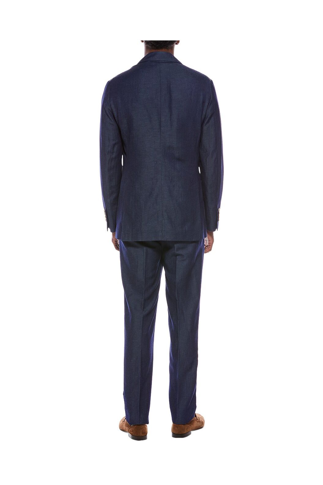 Men's Navy Wool Linen Blazer