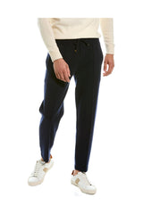 Men's Navy Wool Blend Trousers