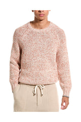 Brunello Cucinelli Men's Marled Knit Crewneck Sweater