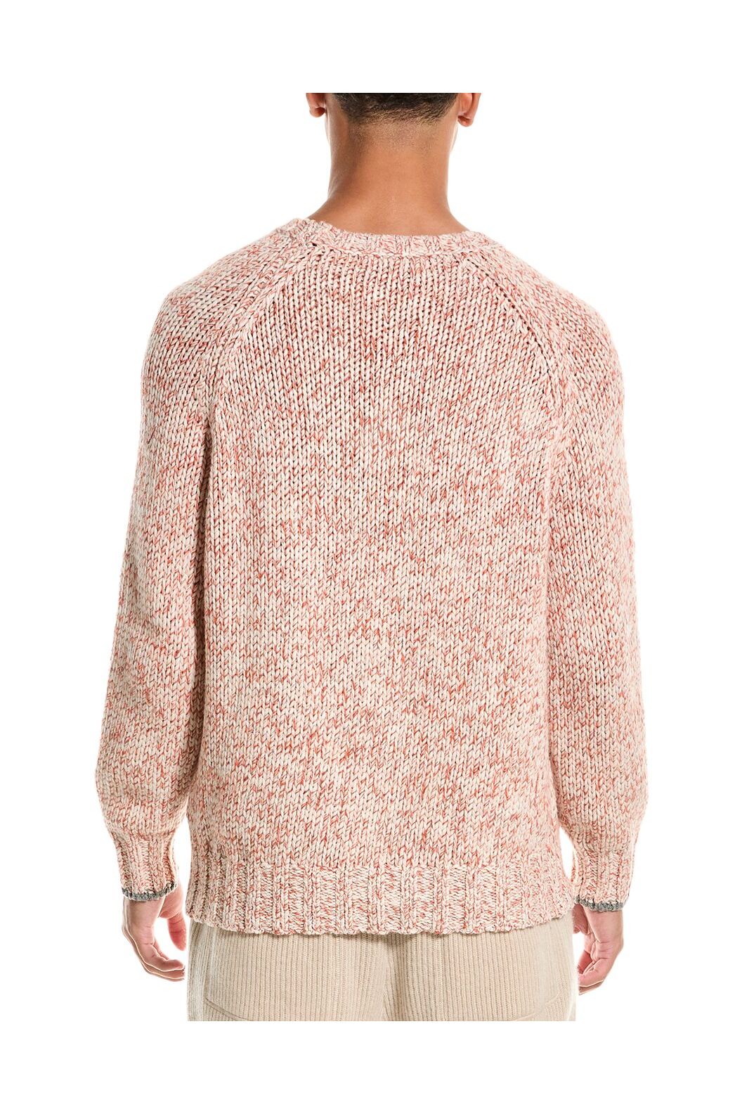 Brunello Cucinelli Men's Marled Knit Crewneck Sweater