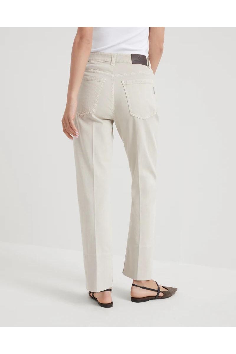 Women's Ivory Straight Leg Trousers