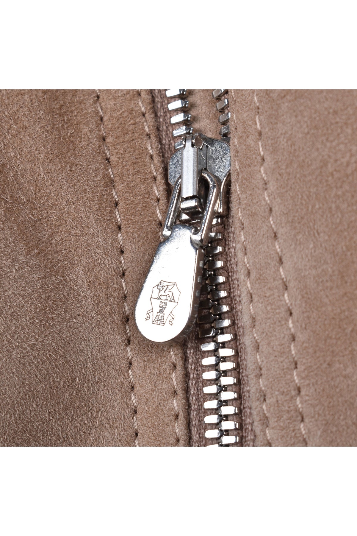 Men's Tobacco Suede Biker Jacket