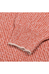 Brunello Cucinelli Men's Orange Wool Silk Turtleneck Sweater