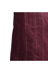 Brunello Cucinelli Men's Red Linen Striped Suit