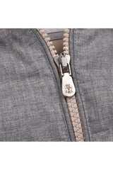 Men's 100% Virgin Wool Zip Up Quilted Casual Puffer Vest