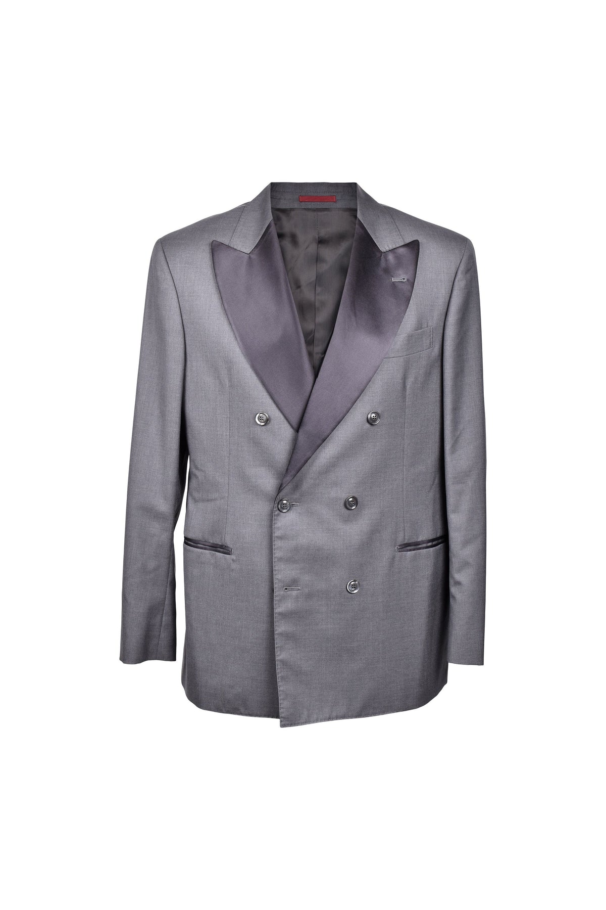 Men's Gray Wool Silk Tuxedo Blazer