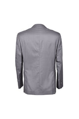 Men's Gray Wool Silk Tuxedo Blazer
