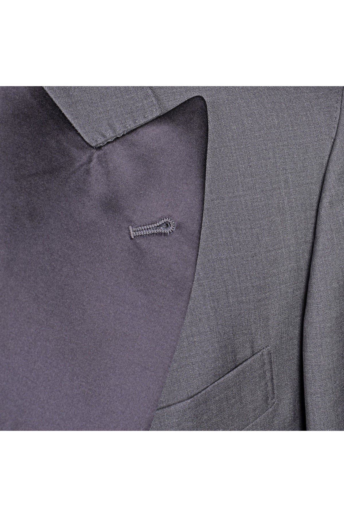 Men's Gray Wool Silk Tuxedo Blazer