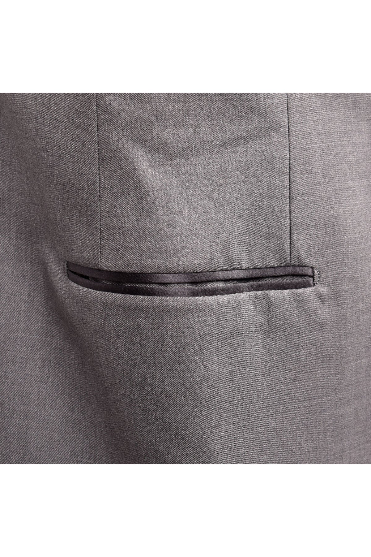 Men's Gray Wool Silk Tuxedo Blazer