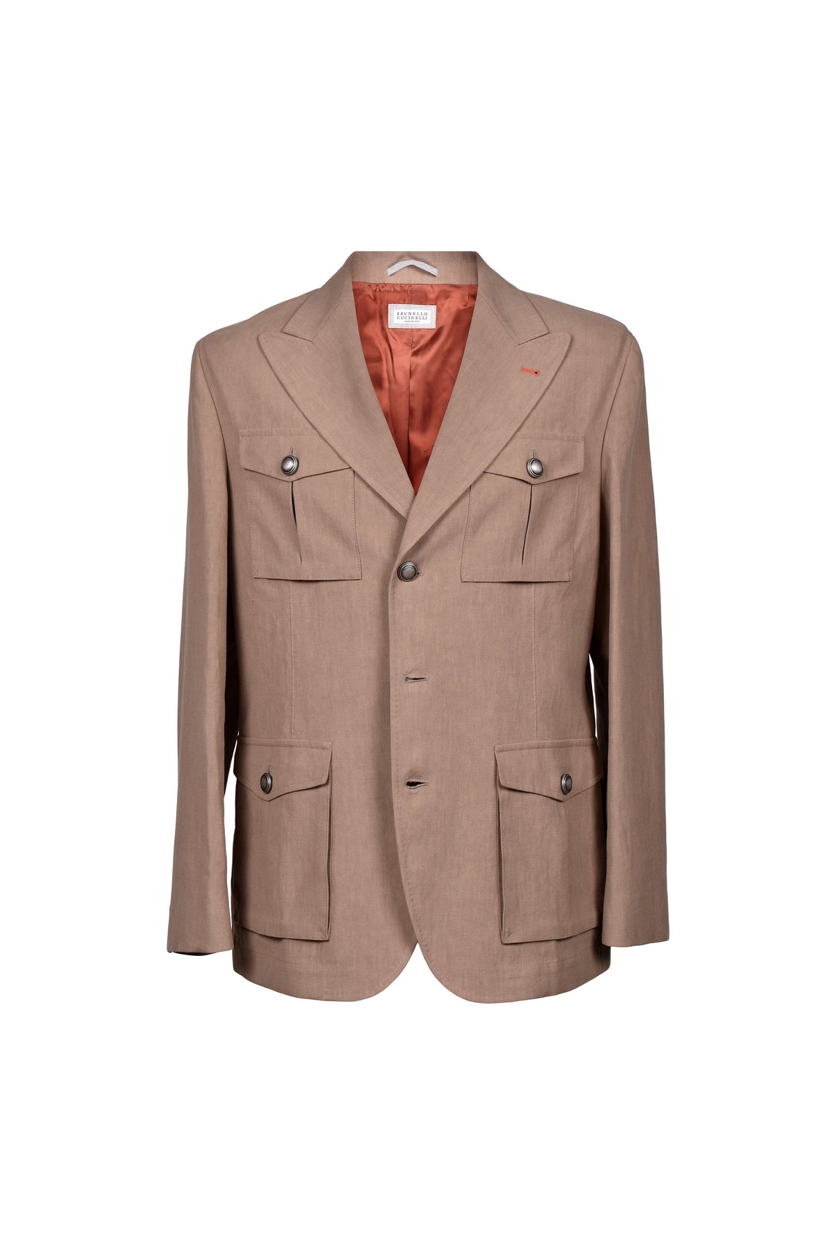 Men's Light Brown Linen Jacket