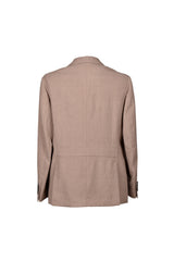 Men's Light Brown Linen Jacket
