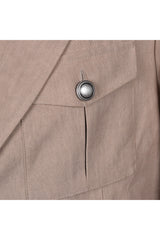 Men's Light Brown Linen Jacket