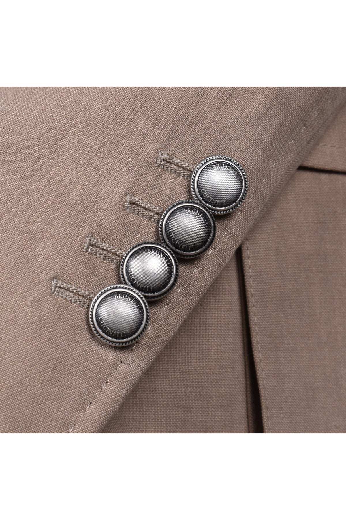 Men's Light Brown Linen Jacket