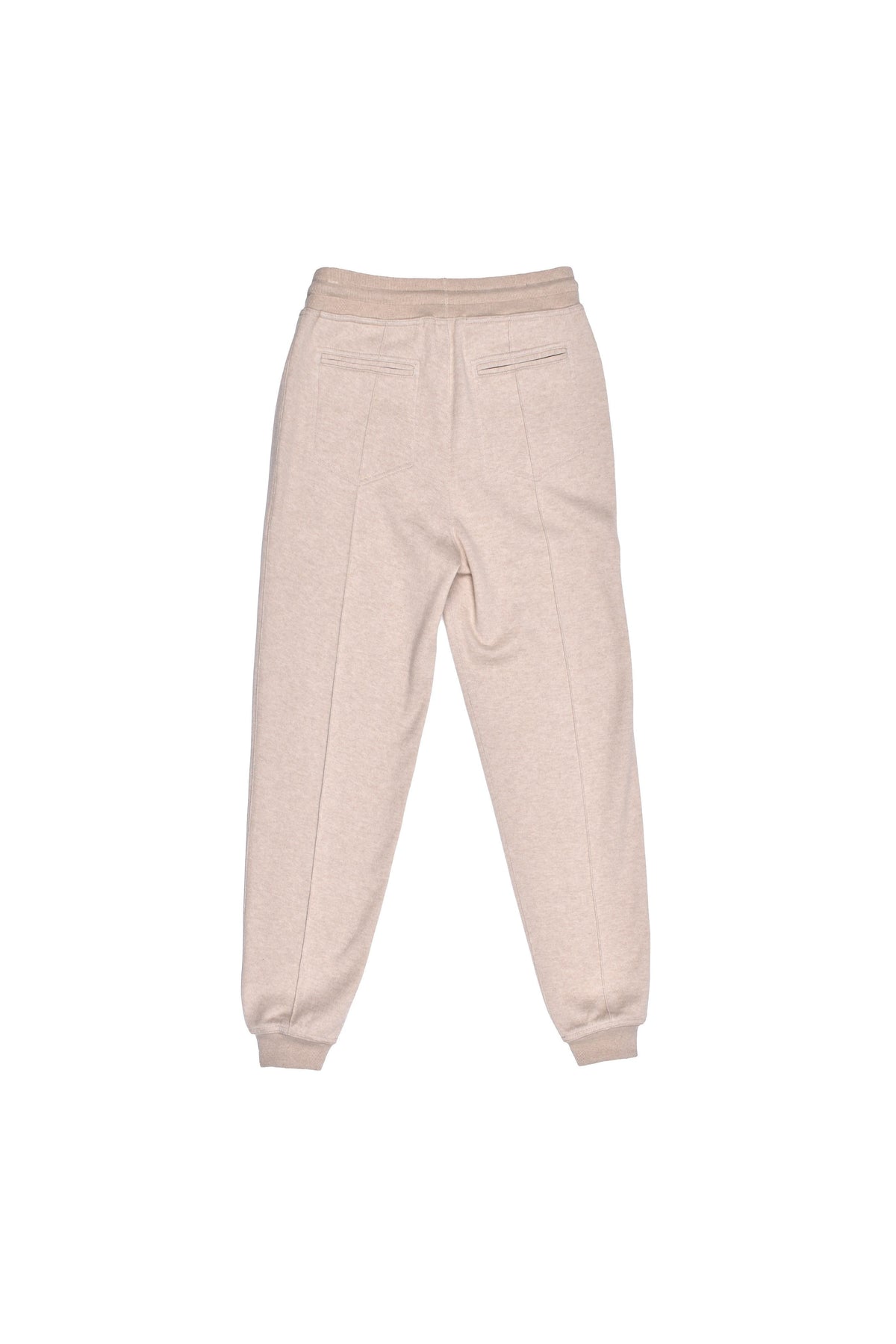 Men's Sand Wool Blend Jogger Trousers