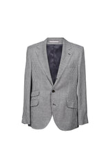 Brunello Cucinelli Men's Grey Wool Houndstooth Suit
