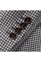 Brunello Cucinelli Men's Grey Wool Houndstooth Suit