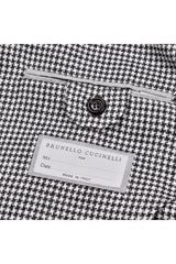 Brunello Cucinelli Men's Grey Wool Houndstooth Suit