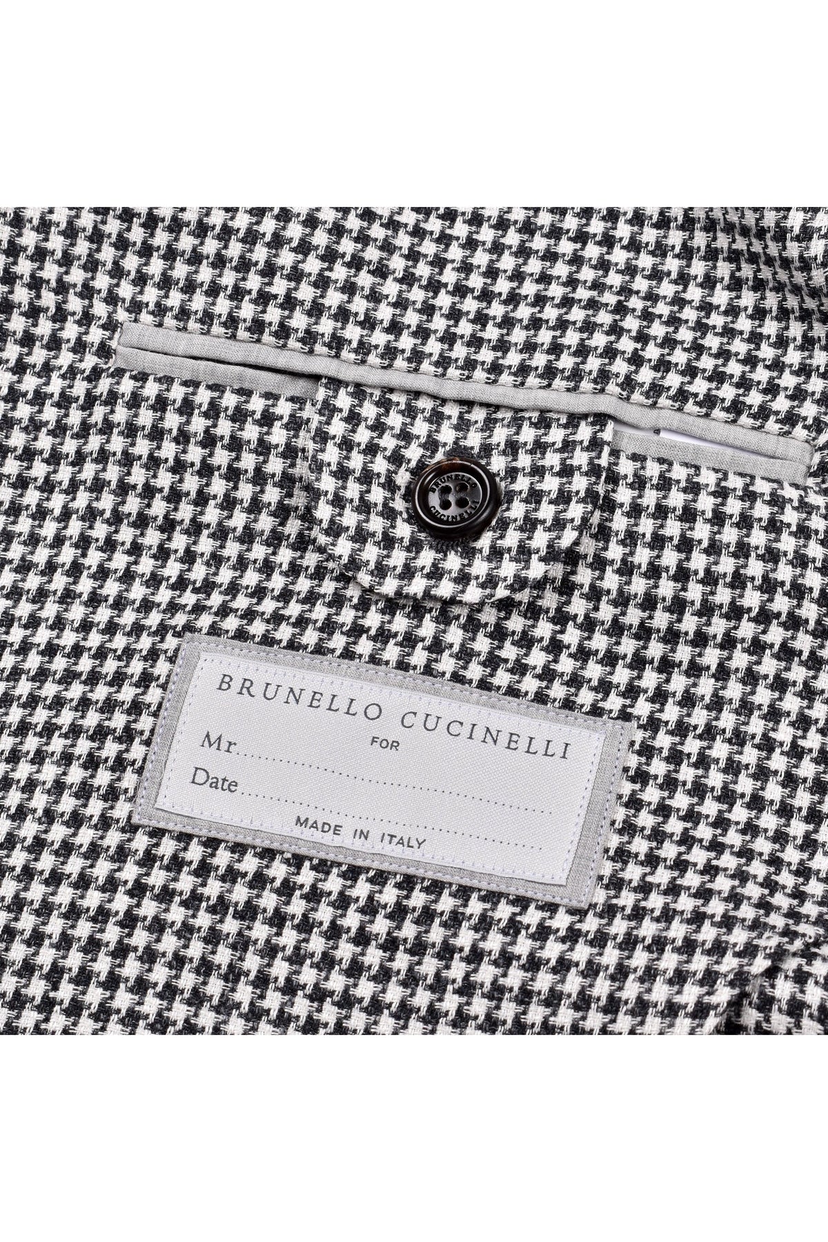 Brunello Cucinelli Men's Grey Wool Houndstooth Suit
