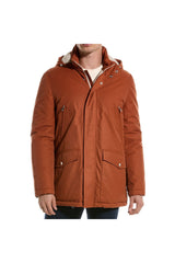 Brunello Cucinelli Men's Rust Cotton Blend Puffer Jacket