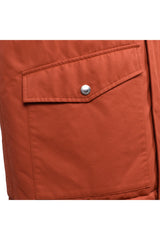 Brunello Cucinelli Men's Rust Cotton Blend Puffer Jacket