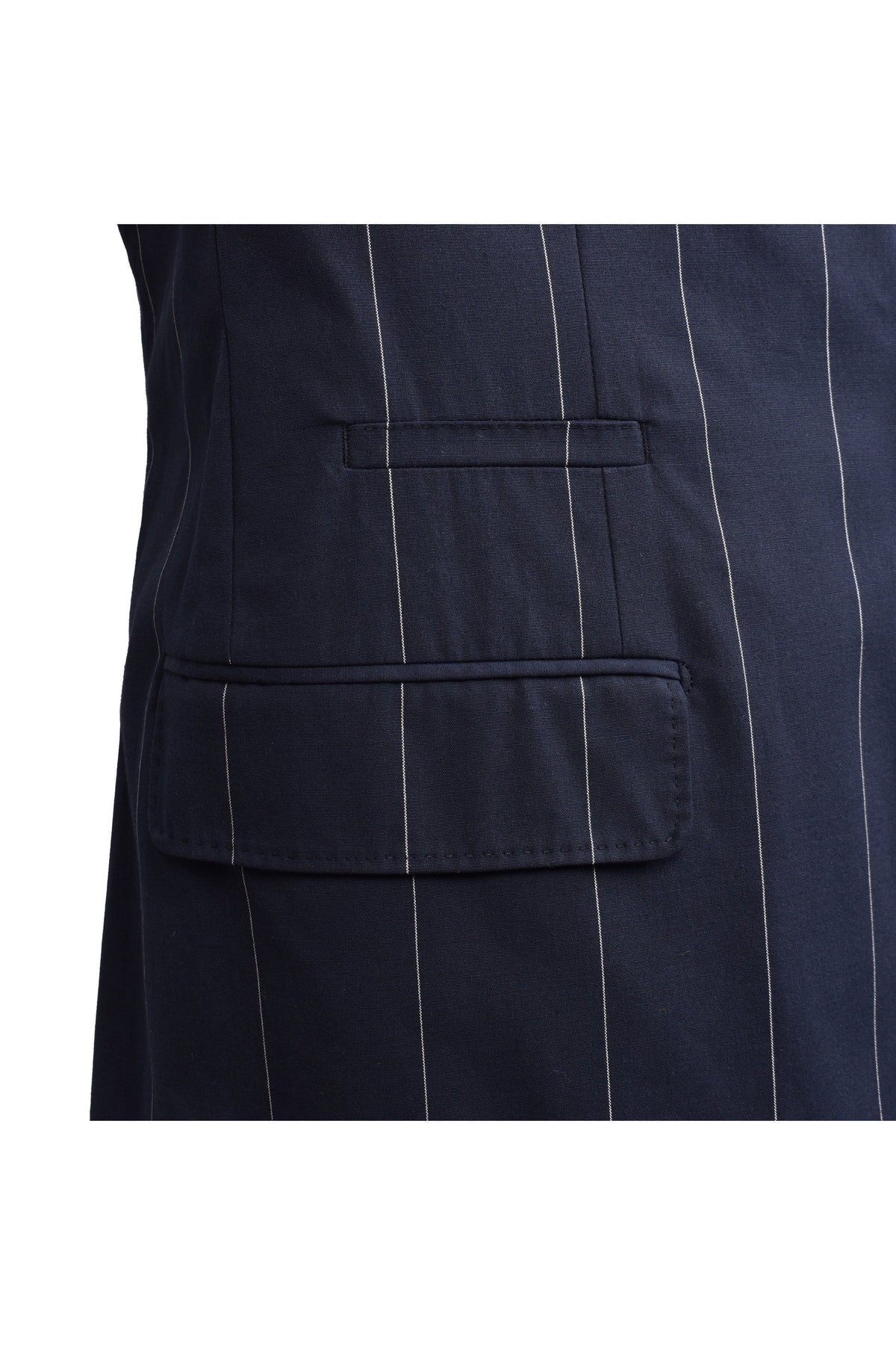Brunello Cucinelli Men's Navy Pinstripe Tailored Blazer