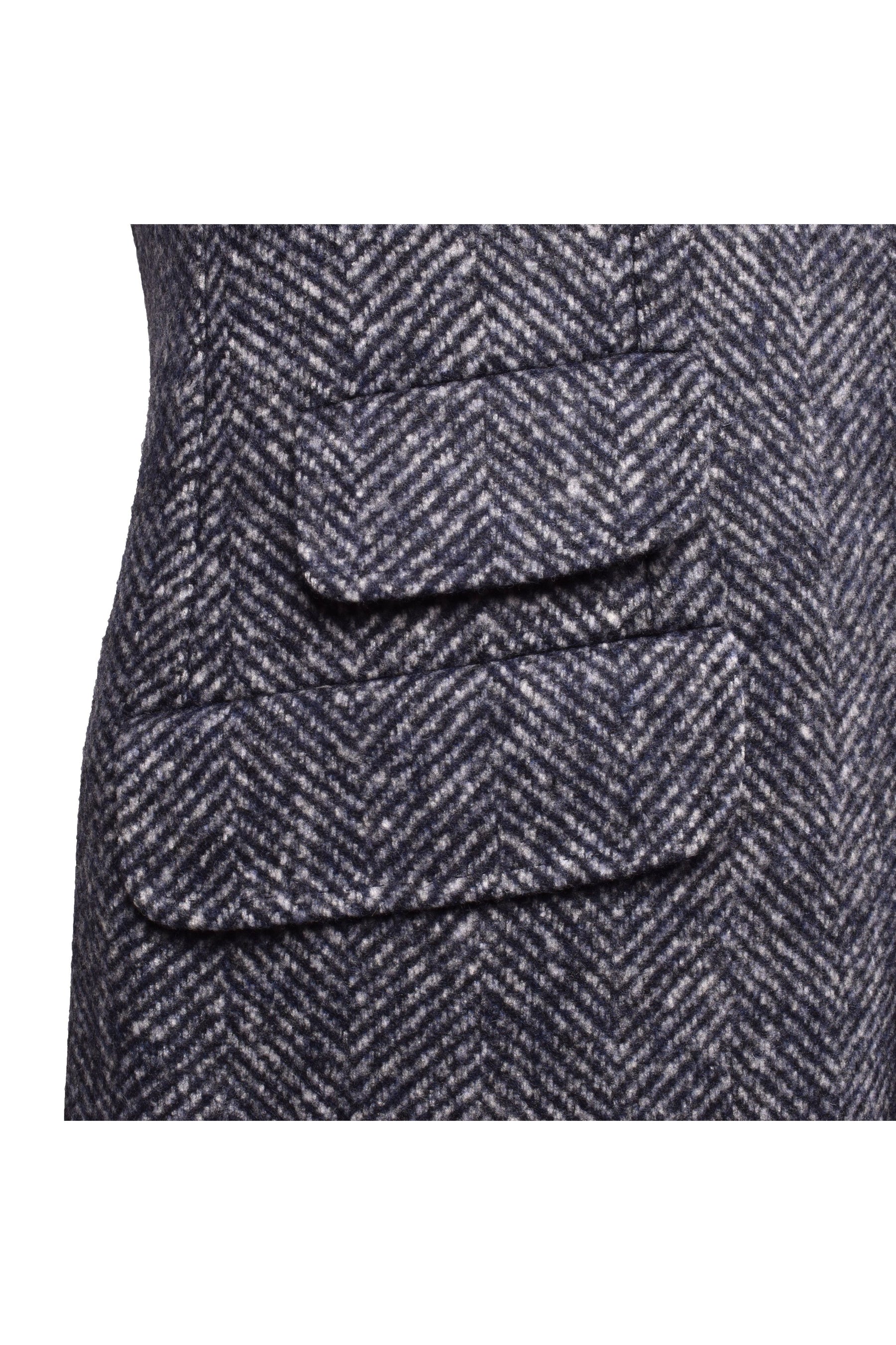 Brunello Cucinelli Men's Navy Wool Blend Blazer