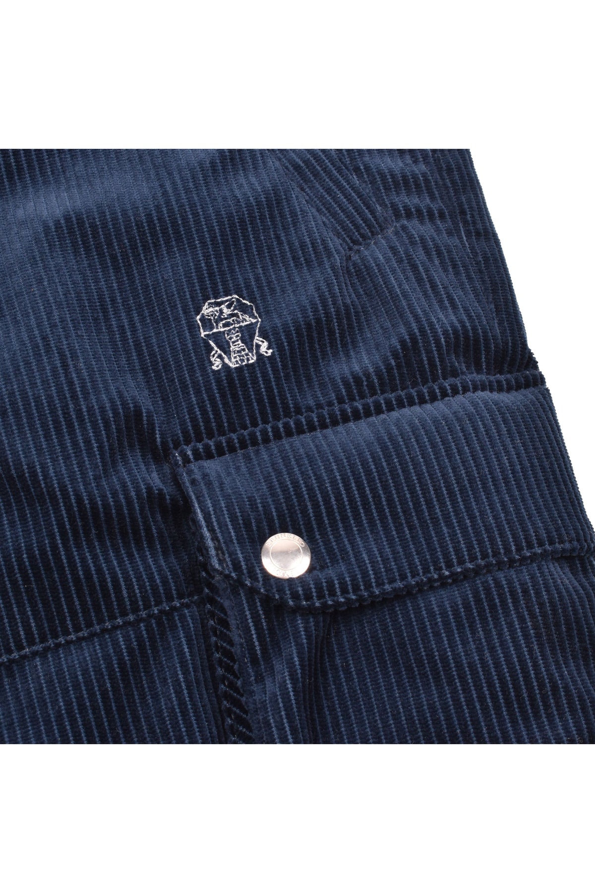Men's Navy Corduroy Cargo Pants