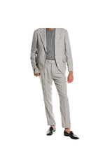 Men's Light Grey Wool Suit