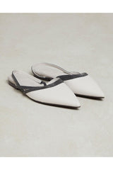 Women's New Lamb Leather Slingback Shoes