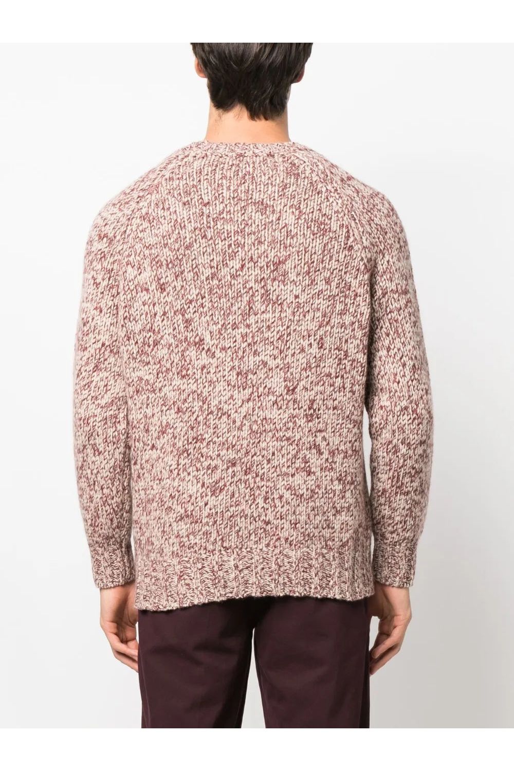 Men's Red Wool Silk Sweater