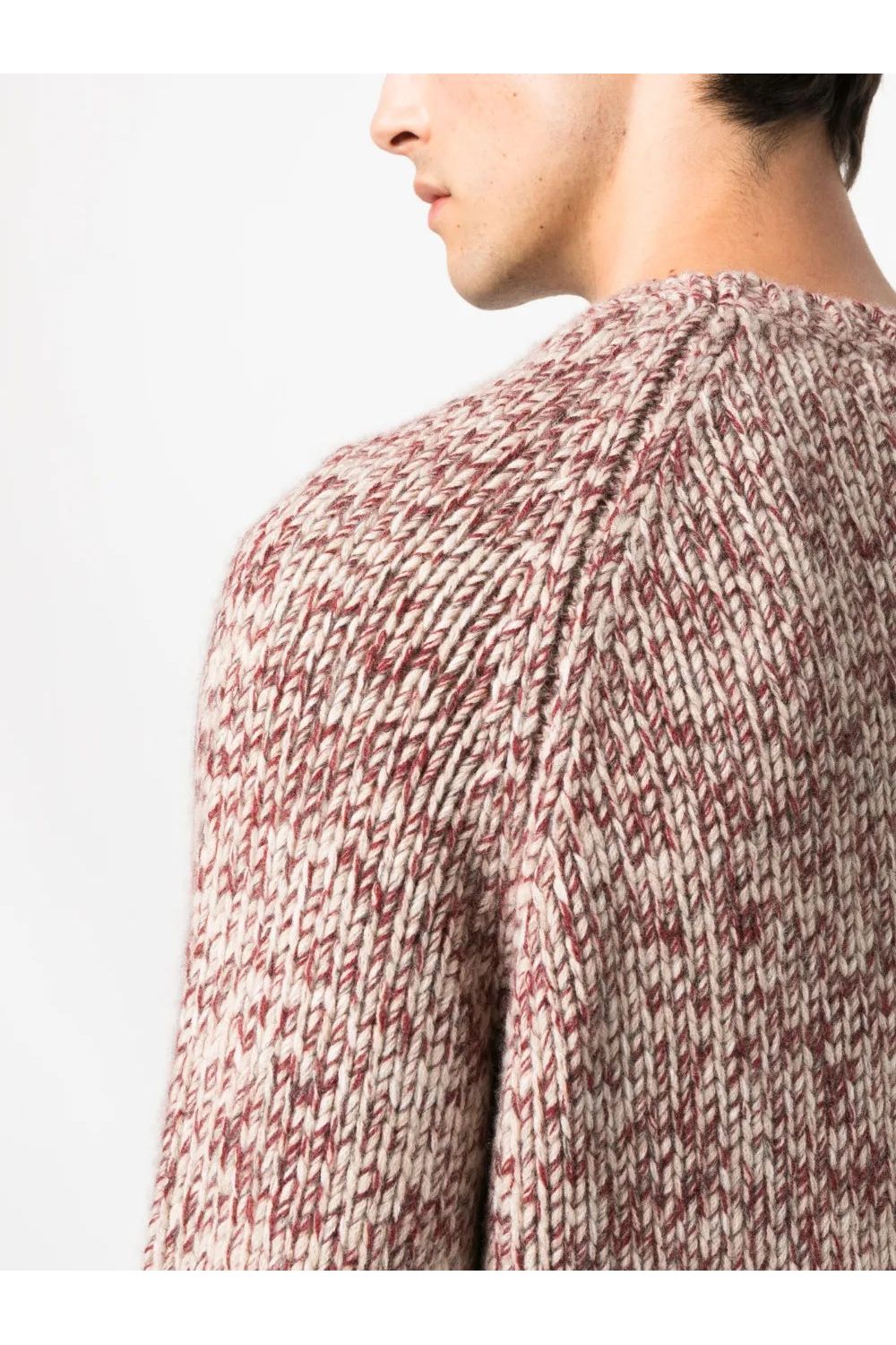Men's Red Wool Silk Sweater